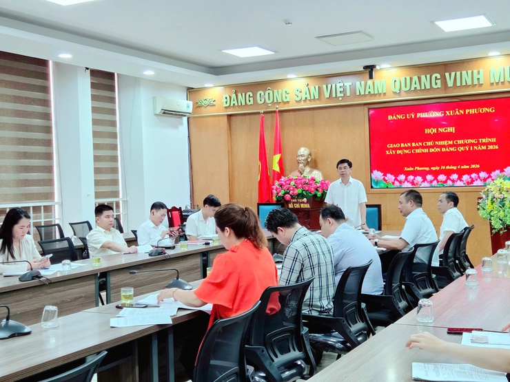 Hội nghị giao ban quý I/2026 Ban chủ nhiệm Chương trình xây dựng, chỉnh đốn Đảng và hệ thống chính trị- Ảnh 1.