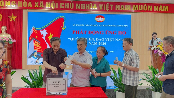 Ủy ban MTTQ Việt Nam phường Tương Mai tổ chức hội nghị phát động ủng hộ Quỹ 'Vì biển, đảo Việt Nam' năm 2026- Ảnh 6.