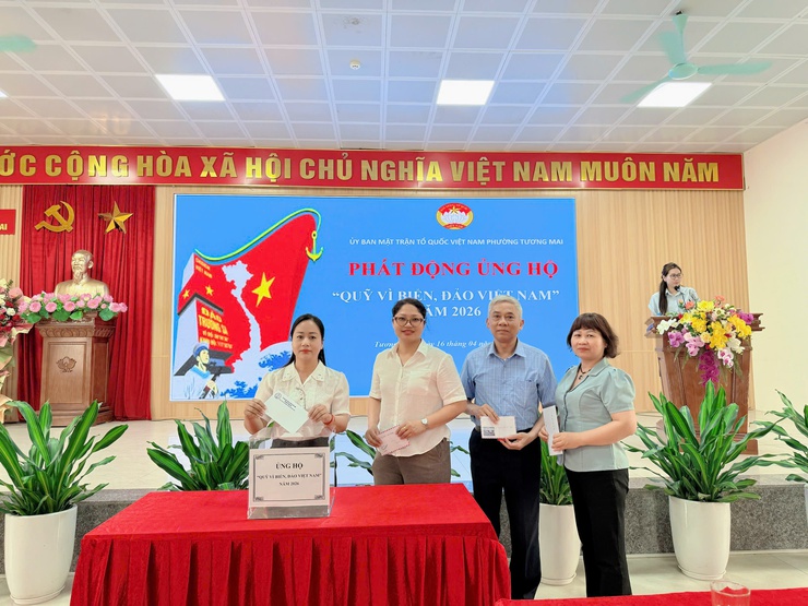 Ủy ban MTTQ Việt Nam phường Tương Mai tổ chức hội nghị phát động ủng hộ Quỹ 'Vì biển, đảo Việt Nam' năm 2026- Ảnh 3.