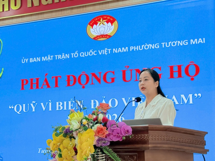 Ủy ban MTTQ Việt Nam phường Tương Mai tổ chức hội nghị phát động ủng hộ Quỹ 'Vì biển, đảo Việt Nam' năm 2026- Ảnh 1.