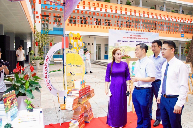 Phường Phú Thượng sôi nổi tổ chức ngày hội sách và văn hóa đọc Việt Nam năm 2026 – lan tỏa tri thức, khơi nguồn đam mê đọc sách- Ảnh 7.