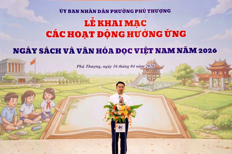 Phường Phú Thượng sôi nổi tổ chức ngày hội sách và văn hóa đọc Việt Nam năm 2026 – lan tỏa tri thức, khơi nguồn đam mê đọc sách- Ảnh 5.