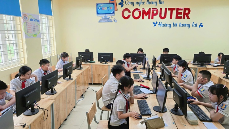 Phường Chương Mỹ tổ chức khảo sát cuối năm học đối với học sinh lớp 5- Ảnh 1.