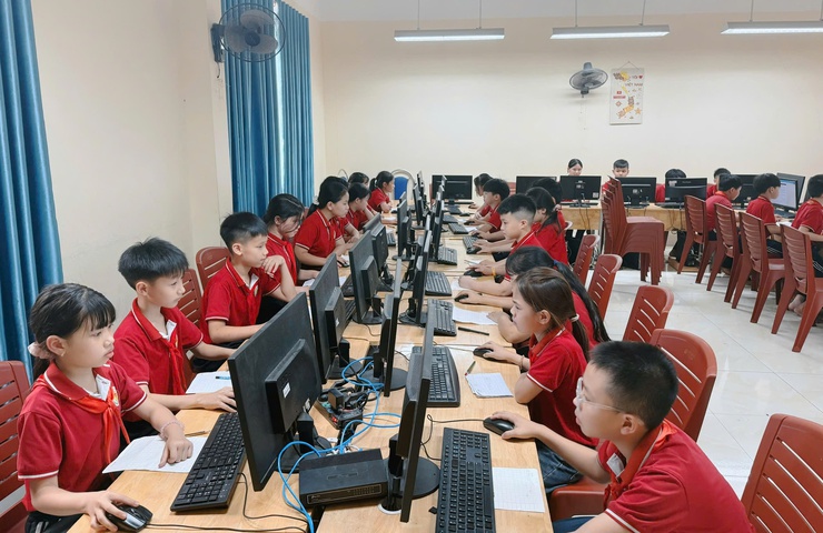 Phường Chương Mỹ tổ chức khảo sát cuối năm học đối với học sinh lớp 5- Ảnh 4.