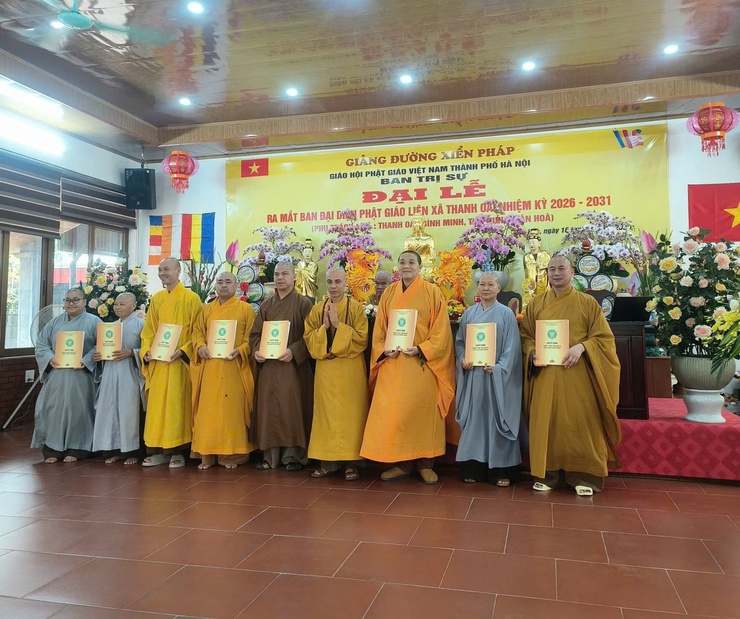  Đại lễ ra mắt Ban Đại diện Phật giáo Liên xã Thanh Oai nhiệm kỳ 2026-2031- Ảnh 1.