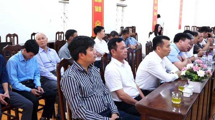 Ban Tuyên giáo và Dân vận Thành ủy tổ chức hội nghị làm việc với Thường vụ Đảng ủy xã Dân Hòa và 10 xã có diện tích đất thuộc Dự án Khu đô thị Thể thao Olympic.- Ảnh 9.