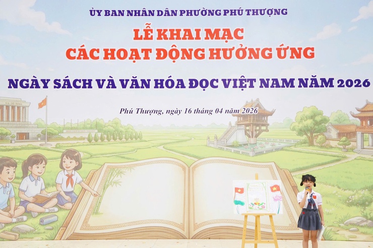 Phường Phú Thượng sôi nổi tổ chức ngày hội sách và văn hóa đọc Việt Nam năm 2026 – lan tỏa tri thức, khơi nguồn đam mê đọc sách- Ảnh 6.