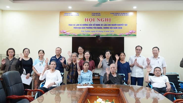 Phường Yên Nghĩa quan tâm, sẻ chia, đồng hành cùng người khuyết tật- Ảnh 2.