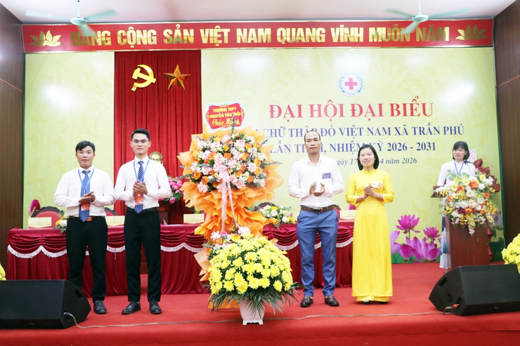 Đại hội đại biểu Hội Chữ thập đỏ xã Trần Phú lần thứ I, nhiệm kỳ 2026–2031 thành công tốt đẹp.- Ảnh 4.