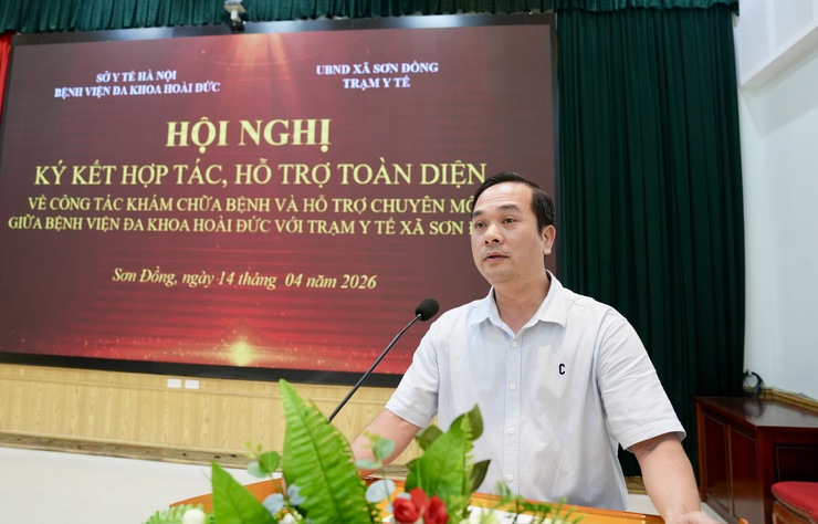 Lễ ký kết hợp đồng hỗ trợ chuyên môn toàn diện giữa Trạm Y tế xã và Bệnh viện Đa khoa Hoài Đức- Ảnh 7.