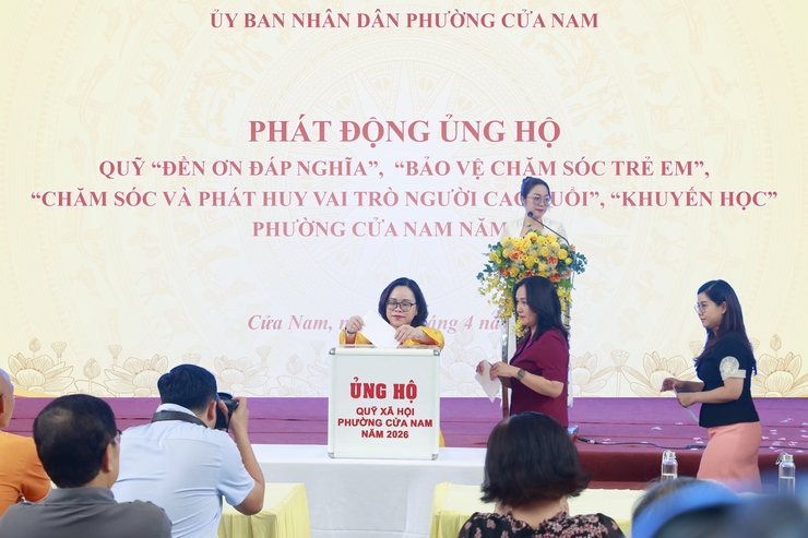 Phường Cửa Nam phát động ủng hộ các Quỹ xã hội năm 2026- Ảnh 9.