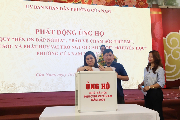 Phường Cửa Nam phát động ủng hộ các Quỹ xã hội năm 2026- Ảnh 10.