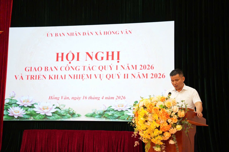Xã Hồng Vân giao ban đánh giá kết quả thực hiện nhiệm vụ quý I và triển khai phương hướng nhiệm vụ quý II/2026- Ảnh 5.