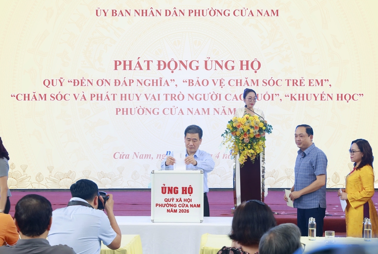 Phường Cửa Nam phát động ủng hộ các Quỹ xã hội năm 2026- Ảnh 8.