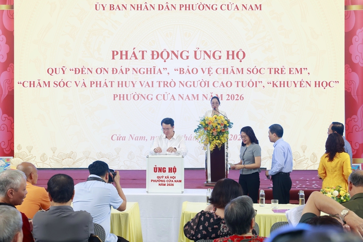 Phường Cửa Nam phát động ủng hộ các Quỹ xã hội năm 2026- Ảnh 6.
