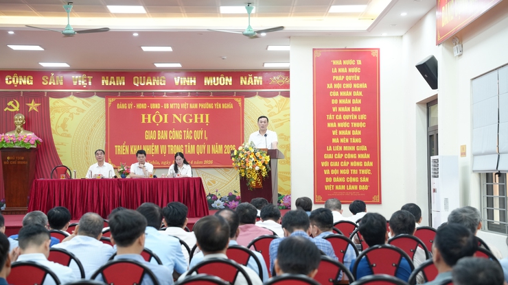 Phường Yên Nghĩa giao ban công tác quý I, triển khai nhiệm vụ trọng tâm quý II năm 2026- Ảnh 4.