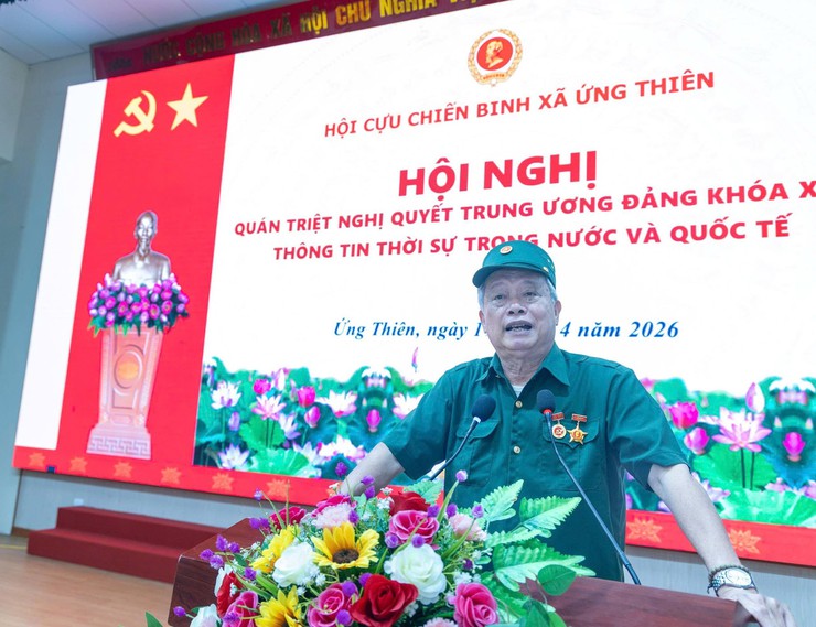 HỘI CỰU CHIẾN BINH XÃ ỨNG THIÊN TỔ CHỨC CÁC HOẠT ĐỘNG THIẾT THỰC CHÀO MỪNG NGÀY GIẢI PHÓNG MIỀN NAM, THỐNG NHẤT ĐẤT NƯỚC- Ảnh 4.