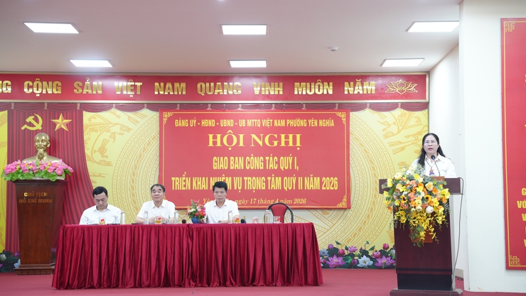 Phường Yên Nghĩa giao ban công tác quý I, triển khai nhiệm vụ trọng tâm quý II năm 2026- Ảnh 2.