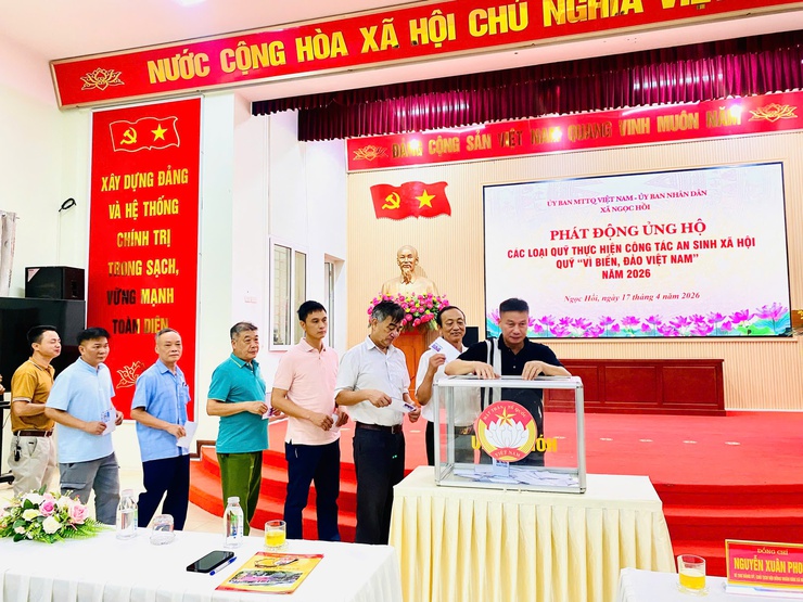 Xã Ngọc Hồi phát động ủng hộ Quỹ an sinh xã hội và Quỹ “Vì biển, đảo Việt Nam” – Gắn kết nghĩa tình, hướng về Tổ quốc năm 2026- Ảnh 7.