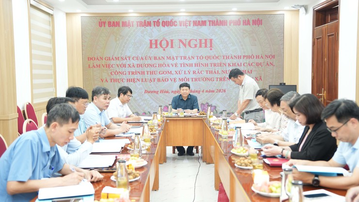 Uỷ ban Mặt trận Tổ quốc thành phố giám sát tại xã Dương Hoà về công tác thu gom, xử lý rác thải, vệ sinh môi trường - Ảnh 5.