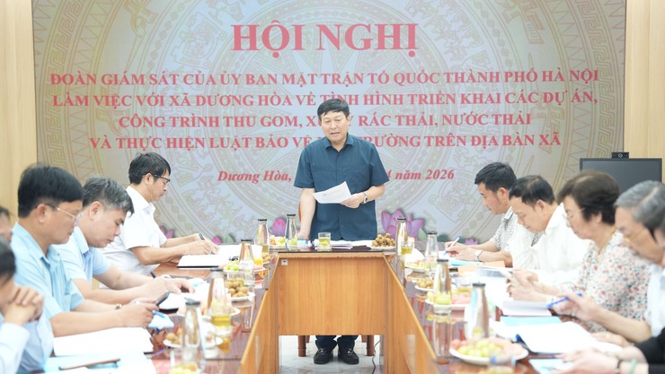 Uỷ ban Mặt trận Tổ quốc thành phố giám sát tại xã Dương Hoà về công tác thu gom, xử lý rác thải, vệ sinh môi trường - Ảnh 13.