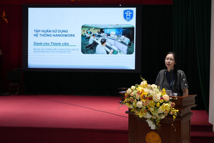 UBND xã Liên Minh tập huấn sử dụng Không gian làm việc số (HanoiWork)- Ảnh 4.