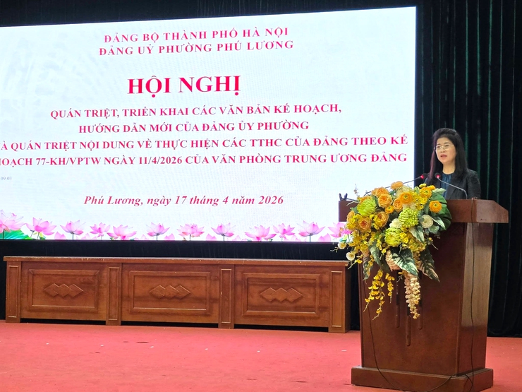 Đảng ủy phường Phú Lương tổ chức quán triệt kế hoạch  của Đảng ủy Phường về triển khai thực hiện Chỉ thị 09 và Quy định 11 của Thành ủy Hà Nội- Ảnh 2.