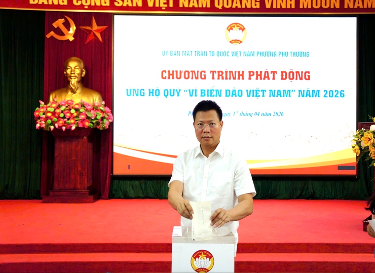 Lan tỏa tinh thần hướng về biển, đảo – Phú Thượng tổ chức phát động ủng hộ quỹ năm 2026- Ảnh 6.