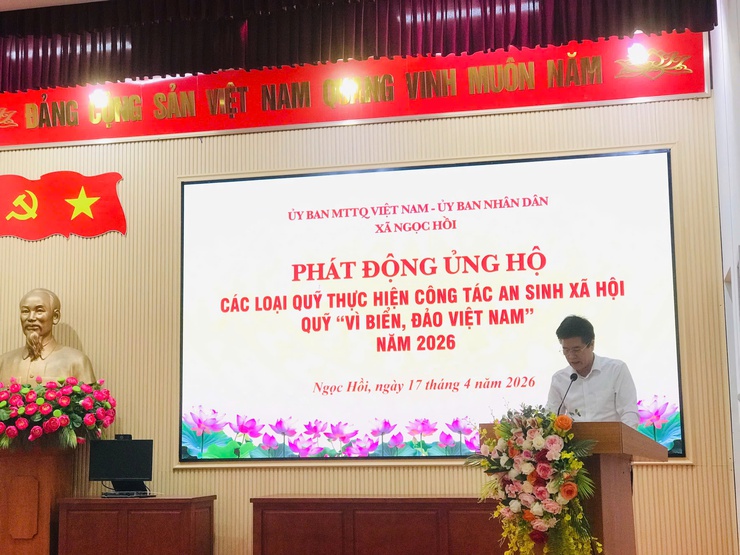 Xã Ngọc Hồi phát động ủng hộ Quỹ an sinh xã hội và Quỹ “Vì biển, đảo Việt Nam” – Gắn kết nghĩa tình, hướng về Tổ quốc năm 2026- Ảnh 1.