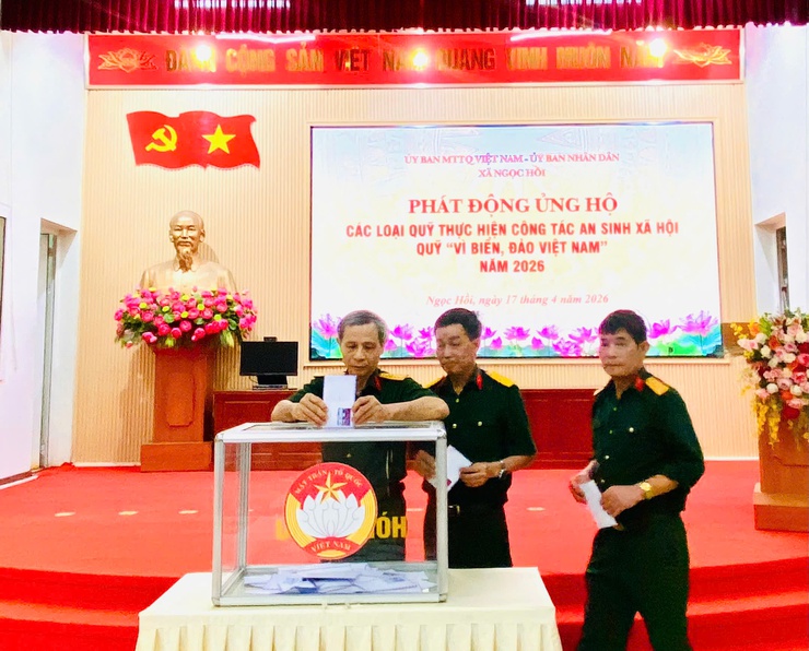 Xã Ngọc Hồi phát động ủng hộ Quỹ an sinh xã hội và Quỹ “Vì biển, đảo Việt Nam” – Gắn kết nghĩa tình, hướng về Tổ quốc năm 2026- Ảnh 6.