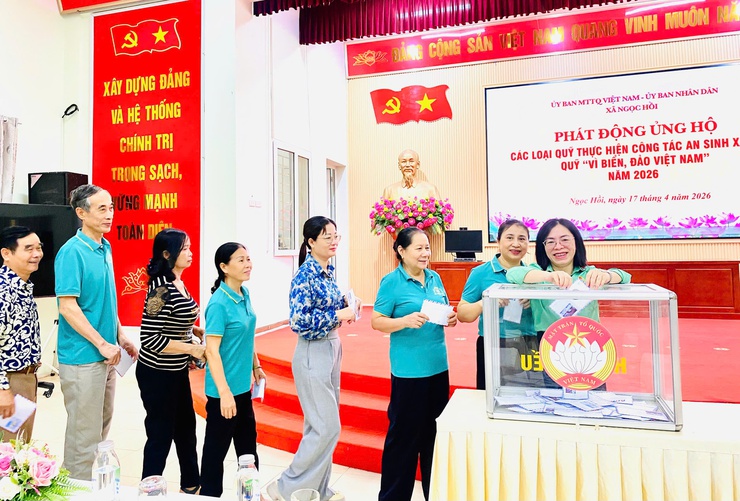 Xã Ngọc Hồi phát động ủng hộ Quỹ an sinh xã hội và Quỹ “Vì biển, đảo Việt Nam” – Gắn kết nghĩa tình, hướng về Tổ quốc năm 2026- Ảnh 4.