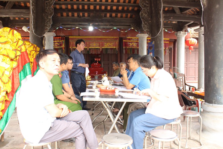 Kiểm tra công tác tổ chức Lễ hội truyền thống Đình Cổ Hiền thôn An Hiền và Lễ hội truyền thống Đình làng Bài Trượng năm 2026- Ảnh 5.