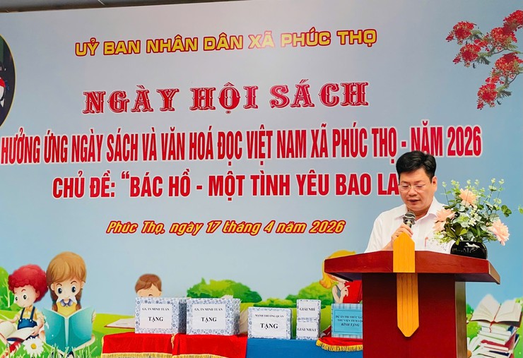 Phúc Thọ lan tỏa Ngày hội sách năm 2026 với chủ đề "Bác Hồ - Một tình yêu bao la"- Ảnh 1.