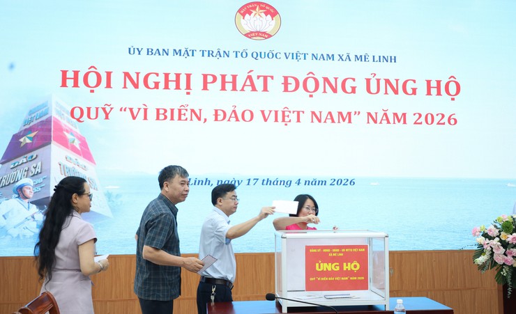 Mê Linh phát động ủng hộ Quỹ “Vì biển, đảo Việt Nam” năm 2026, lan tỏa tinh thần hướng về biển, đảo Tổ quốc- Ảnh 5.