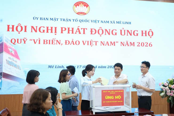 Mê Linh phát động ủng hộ Quỹ “Vì biển, đảo Việt Nam” năm 2026, lan tỏa tinh thần hướng về biển, đảo Tổ quốc- Ảnh 6.