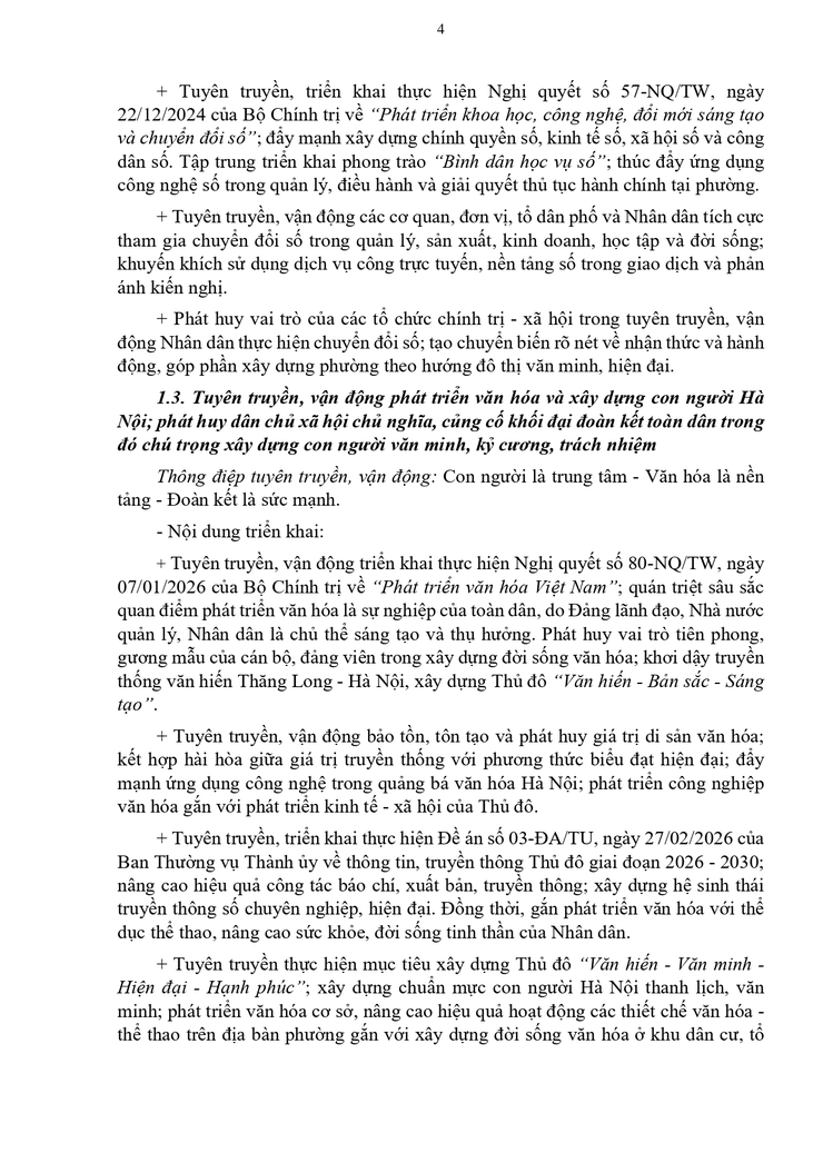 Kế hoạch 68-KH/ĐU về việc Tuyên truyền, vận động thực hiện Nghị quyết Đại hội đại biểu toàn quốc lần thứ XIV của Đảng- Ảnh 4.