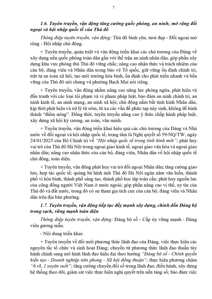 Kế hoạch 68-KH/ĐU về việc Tuyên truyền, vận động thực hiện Nghị quyết Đại hội đại biểu toàn quốc lần thứ XIV của Đảng- Ảnh 7.