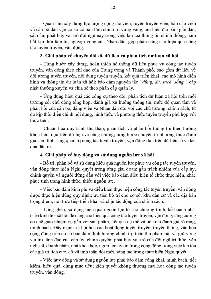 Kế hoạch 68-KH/ĐU về việc Tuyên truyền, vận động thực hiện Nghị quyết Đại hội đại biểu toàn quốc lần thứ XIV của Đảng- Ảnh 12.