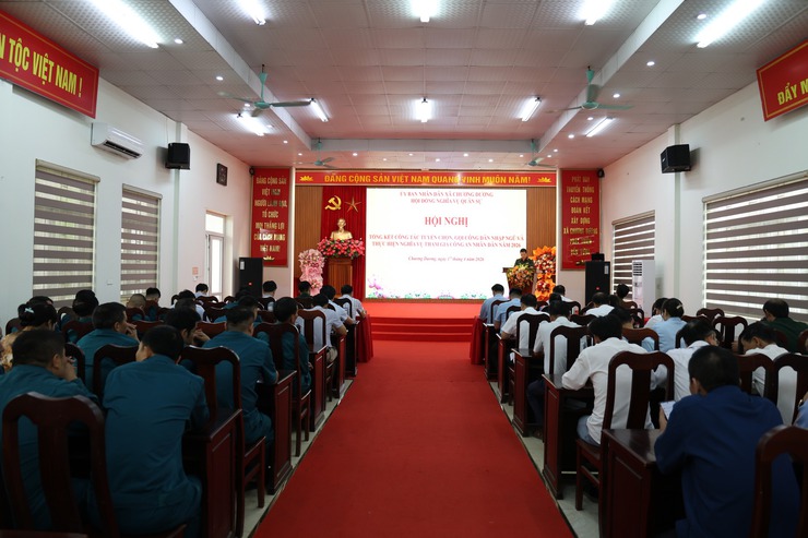 Xã Chương Dương tổng kết công tác tuyển chọn, 
gọi công dân nhập ngũ năm 2026
- Ảnh 1.