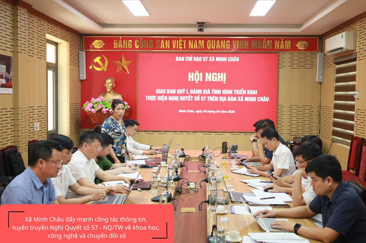 Minh Châu đẩy mạnh công tác thông tin, tuyên truyền thực hiện Nghị quyết 57 – NQ/TW về khoa học, công nghệ và chuyển đổi số.- Ảnh 1.