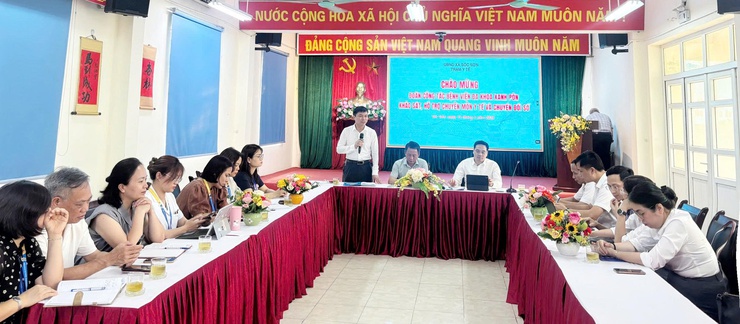 TRẠM Y TẾ SÓC SƠN ĐÓN TIẾP ĐOÀN CÔNG TÁC BỆNH VIỆN ĐA KHOA XANH PÔN KHẢO SÁT, HỖ TRỢ CHUYÊN MÔN Y TẾ VÀ CHUYỂN ĐỔI SỐ.- Ảnh 1.