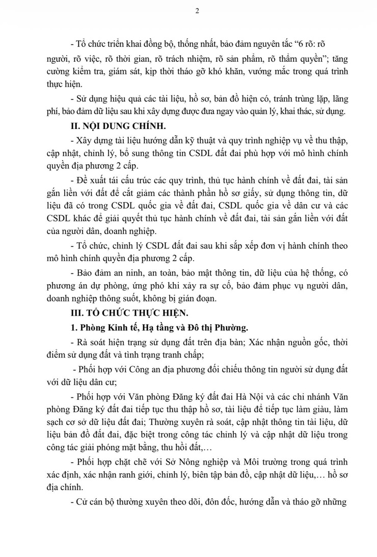 TRIỂN KHAI KẾ HOẠCH ĐẨY NHANH TIẾN ĐỘ ĐO ĐẠC LẬP BẢN ĐỒ ĐỊA CHÍNH; ĐĂNG KÝ ĐẤT ĐAI; LẬP HỒ SƠ ĐỊA CHÍNH VÀ XÂY DỰNG CƠ SỞ DỮ LIỆU QUỐC GIA VỀ ĐẤT ĐAI THEO CHỈ THỊ SỐ 05/CT-TTG NGÀY 13/02/2026 CỦA THỦ TƯỚNG CHÍNH PHỦ- Ảnh 2.