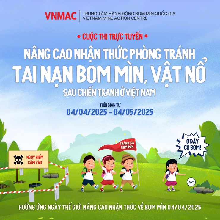 UBND PHƯỜNG VĂN MIẾU – QUỐC TỬ GIÁM TUYÊN TRUYỀN HƯỞNG ỨNG CUỘC THI TRỰC TUYẾN “NÂNG CAO NHẬN THỨC PHÒNG TRÁNH TAI NẠN BOM MÌN, VẬT NỔ DO CHIẾN TRANH ĐỂ LẠI Ở VIỆT NAM”- Ảnh 1.