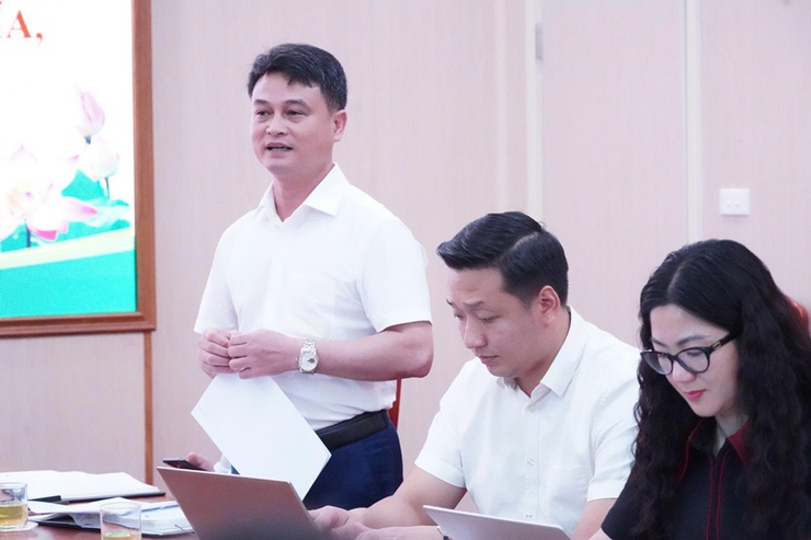 Sở Văn hóa và Thể thao Hà Nội làm việc với các địa phương về phát triển công nghiệp văn hóa và bảo tồn di sản- Ảnh 2.