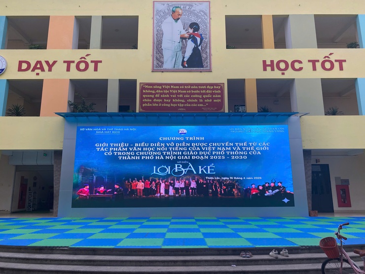 Chương trình giới thiệu - biểu diễn vở diễn được chuyển thể từ các tác phẩm văn học nổi tiếng của Việt Nam và thế giới tại trường Tiểu học Thăng Long - Ảnh 2.