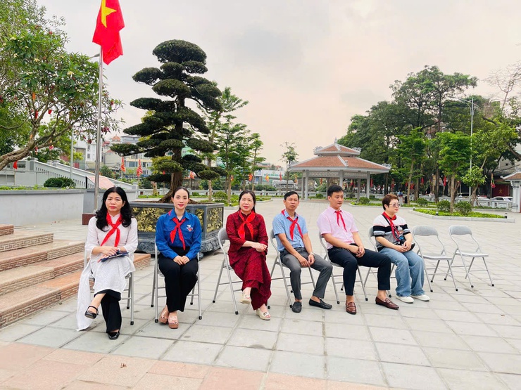 LỄ KẾT NẠP ĐỘI VIÊN TẠI DI TÍCH LỊCH SỬ QUỐC GIA BA MŨI TÊN ĐỒNG- Ảnh 1.