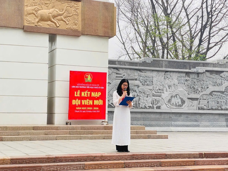 LỄ KẾT NẠP ĐỘI VIÊN TẠI DI TÍCH LỊCH SỬ QUỐC GIA BA MŨI TÊN ĐỒNG- Ảnh 3.