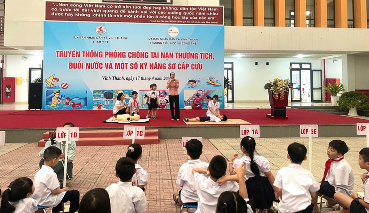 XÃ VĨNH THANH TỔ CHỨC TRUYỀN THÔNG PHÒNG, CHỐNG TAI NẠN THƯƠNG TÍCH, ĐUỐI NƯỚC VÀ KỸ NĂNG SƠ CẤP CỨU- Ảnh 10.