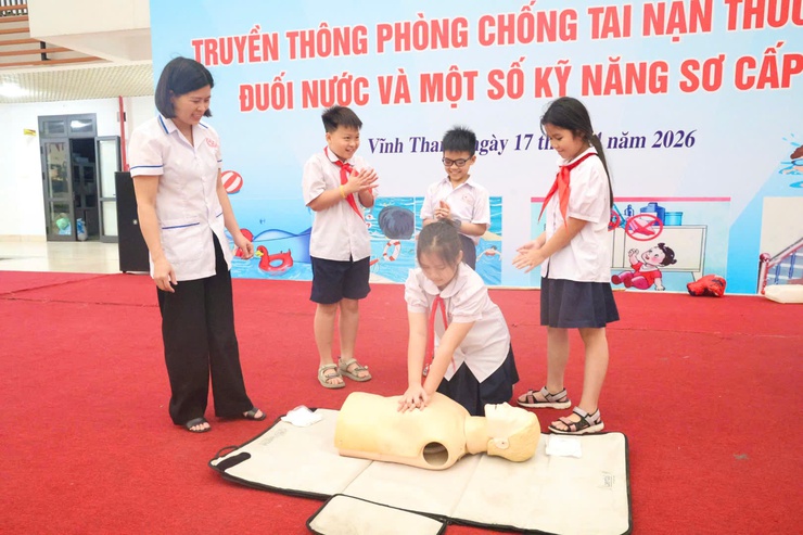 XÃ VĨNH THANH TỔ CHỨC TRUYỀN THÔNG PHÒNG, CHỐNG TAI NẠN THƯƠNG TÍCH, ĐUỐI NƯỚC VÀ KỸ NĂNG SƠ CẤP CỨU- Ảnh 14.