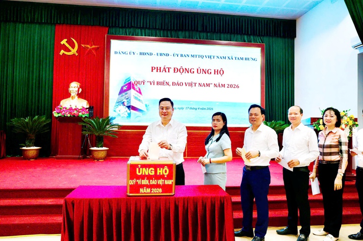 Xã Tam Hưng phát động Quỹ "Vì biển, đảo Việt Nam" năm 2026: Hơn 50 triệu đồng được ủng hộ trong ngày đầu hưởng ứng- Ảnh 2.